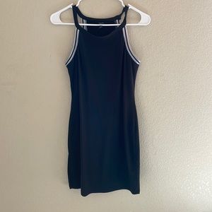 Black form fitting dress